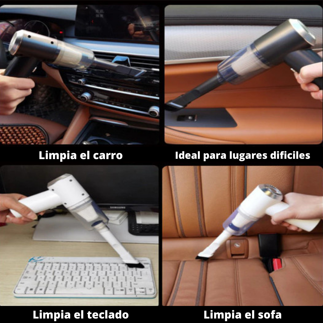 Aspiradora inteligente recargable USB para carros y hogar - Compra Hogar